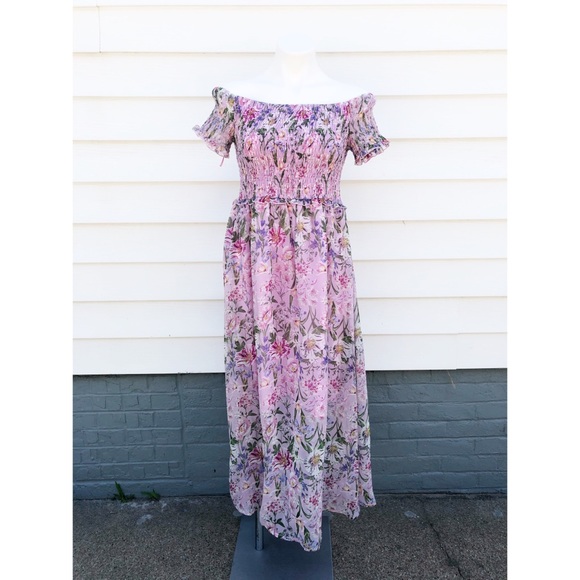 Sam Edelman Dresses & Skirts - 💜Sam Edelman Off Shoulder Pedal Pink Dress